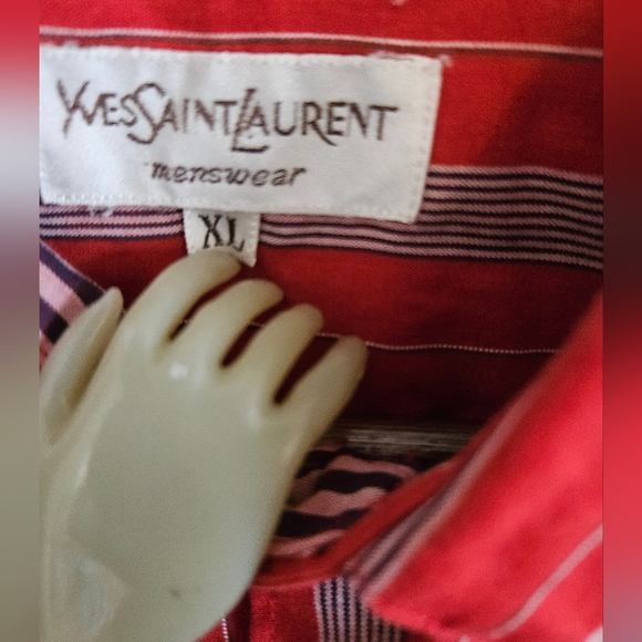 Vintage Yves Saint Laurent YSL Long Sleeve Button-Up Shirt - Picture 4 of 7